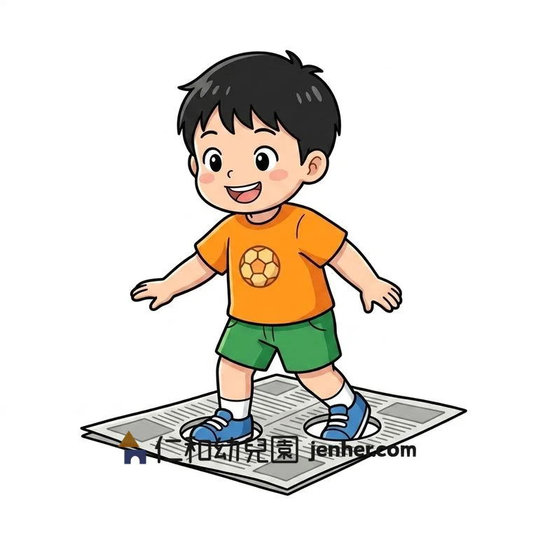 アクティビティ 6-38: 足かせ新聞紙よちよち歩き